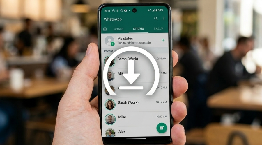 How to Save WhatsApp Status Video on OnePlus