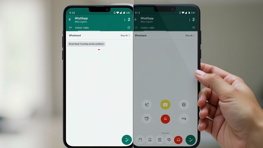 Step-by-step screenshot process on smartphone showing WhatsApp status